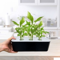 Système de culture hydroponique automatique intelligent pour serre de jardinage intérieur avec LED et pot de culture d'herbes aromatiques