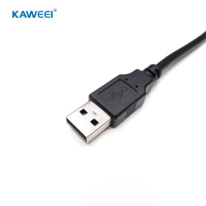 كابل تجميع USB 2.0 إلى مقبس DC 5521 من KAWEEI، كابل بيانات اتصال 500 مم 220 فولت بموصل نحاسي مطلي بالقصدير - Product Image 3