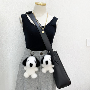 Llavero de piel sintética de visón al por mayor, bonito colgante de cachorro para bolso, llavero para coche, colgante para mochila, accesorios de regalo de cumpleaños para mujeres y niños - Product Image 2