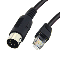 Câble Midi Din personnalisé 5 broches Din vers RJ12 6p6c Câble réseau