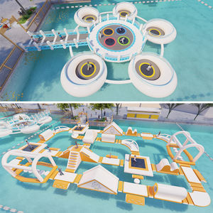 Château gonflable personnalisé pour l'extérieur, aire de jeux rebondissante avec toboggans et parcours d'obstacles pour centre commercial, place publique ou <span class=keywords><strong>parc</strong></span> aquatique - Product Image 4