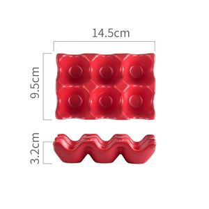 Moule <span class=keywords><strong>en</strong></span> céramique pour le rangement et le défilement des œufs dans le réfrigérateur de cuisine - Product Image 1