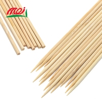 Offre Spéciale – Brochettes de poulet rondes en bambou naturel personnalisables pour barbecue, compostables et écologiques