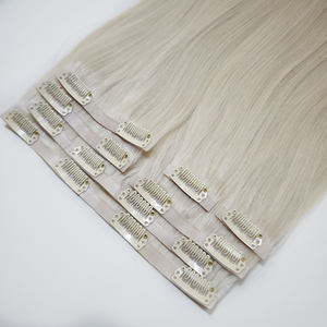 Extensions de <span class=keywords><strong>cheveux</strong></span> à clips invisibles, <span class=keywords><strong>cheveux</strong></span> humains vierges bruts, double trame, injection sans couture, cuticules alignées - Product Image 4