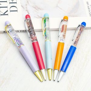 Wholesale Custom Design Pens Promotional 3D Floater Sliding Liquid Floating Pen With Pvc <b>Sheet</b> - Product Image 1