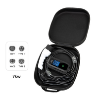 Service OEM ODM WICEN, logo personnalisé, faible MOQ, commande d'essai acceptée, chargeur EV portable de type 2, 16A, 3,5 kW, prise Schuko avec RCD