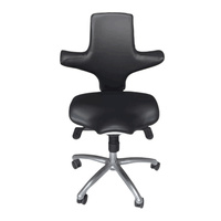 Chaise ergonomique moderne à siège souple avec base pivotante réglable en hauteur pour la maison, le bureau, l'hôpital, l'école et le salon