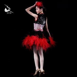 Vestidos Rojos de Baile, Falda Tutú de Moda, Ropa de Actuación OEM/ODM, Ropa de Escenario y Danza, Falda de Escenario 17AX1001 - Product Image 4