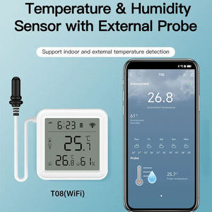 WiFi <b>Temperature</b> Humidity Sensor with External <b>Probe</b> Thermometer Hygrometer <b>Temperature</b> Sensor for Plants Aquarium Winery - Product Image 4
