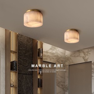 Natural Spanish Marble <b>Ceiling</b> <b>Light</b> LED 30cm Modern Minimalist Bedroom Living Room <b>Light</b> - Product Image 4