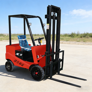 מלגזה קומפקטית מחיר זול מעבר צר 0.8 טון 800 ק\\\"ג 3 גלגלים מלגזה חשמלית קטנה גודל מיני מלגזה חשמלית 500 ק\\\"ג מחיר - Product Image 1