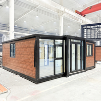Villa préfabriquée de luxe 20ft 40ft, maison conteneur moderne extensible 2 chambres, bureau préfabriqué - Meilleures ventes
