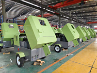 Compresseur d'air 185 cfm compresseur à vis haute pression pour le forage minier