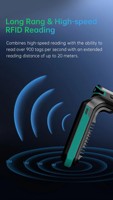 Lector UHF NORGEE con Certificación CE RoHS, PDA Industrial de 6 Pulgadas para Gestión de Inventario, Procesador Qualcomm, Dispositivo Portátil Android con RFID