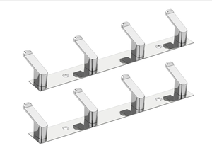 Gancho de Pared de Acero Inoxidable de 4 Puntas, Gancho para Colgar en la Puerta Resistente a la Oxidación SS202, Proveedor Mayorista - Product Image 2