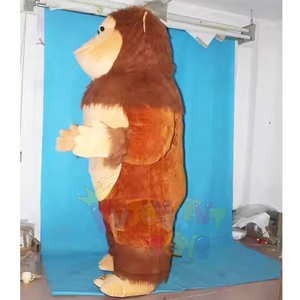 Costume da Gorilla mascotte gonfiabile per adulti Costume da scimmia realistico oggetti di scena di peluche festa di carnevale evento mascotte <span class=keywords><strong>noleggio</strong></span> - Product Image 2
