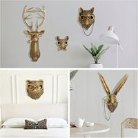 Dropshipping Shopify Têtes d'animaux Sculptures Décoration murale Tête d'animal en résine Tenture murale Décoration pour salon Cuisine Cadeau