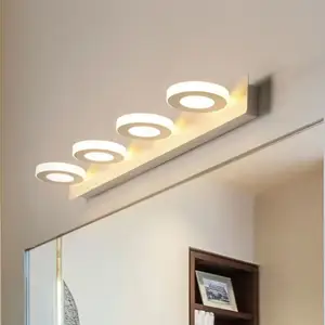 Nuovo Design LED bagno lavabo lampada a specchio in acrilico 360 gradi rotante specchio lampada lampada per il trucco