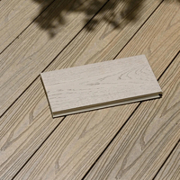 Revêtement de sol extérieur en WPC antidérapant et imperméable avec système d'assemblage par emboîtement