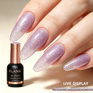 KLANA Luxury Fine Shimmer Crushed Diamond <b>Gel</b> Polish <b>Set</b> 15ML/Bottle Soak Off Eco UV <b>Gel</b> Long Lasting Shine Salon Quality - Product Image 4