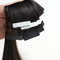 Extensions de cheveux à bandes adhésives, Cheveux humains brésiliens originaux, cuticules alignées, double épaisseur, pointes épaisses, Cheveux Remy, Vente en gros usine