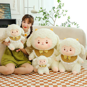 Cpc Yanxiannv Logo personnalisé Peluches Por Mayor Petit Mouton Joyeux Anniversaire Peluche Mignon Doux Mouton Peluche Poupée - Product Image 4