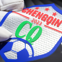 Meilleures ventes : Logos personnalisés en silicone pour transfert thermique, impressions 3D en relief, patchs en caoutchouc pour vêtements