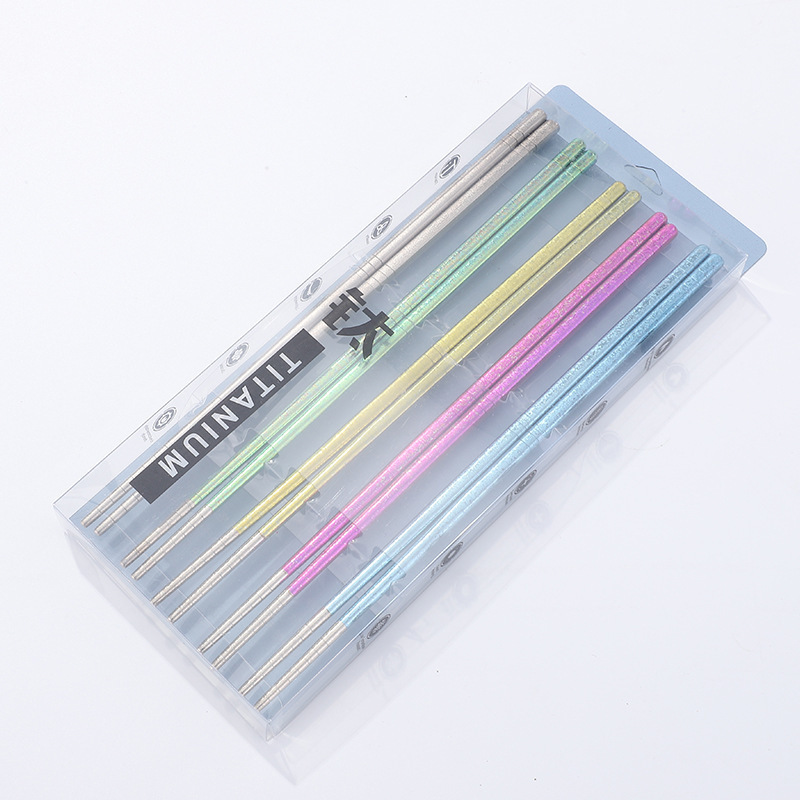 Pure titanium chopsticks [set] High quality