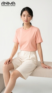 T-shirt personnalisé en gros, t-shirt de haute qualité avec logo personnalisé, 240 g/m², coton, t-shirts pour femmes, taille S-3XL - Product Image 2