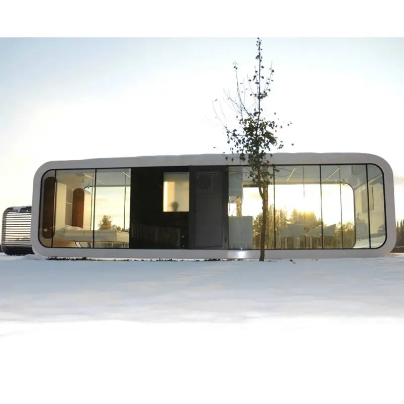 Özelleştirilmiş Modern tasarım prefabrik evler bahçe ofis Pod yaşam konteyneri evleri