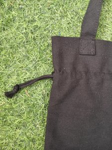 Chất lượng cao bán buôn bông vải <span class=keywords><strong>Tote</strong></span> Túi cho phụ nữ Vai Dây Kéo Túi với dây thừng xử lý Túi Quà Tặng - Product Image 4