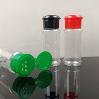 Nouvelles Bouteilles en Plastique PET Vides avec Couvercle à Rabat, Contenants à Épices pour Sel, Poivre et Poudre, Conception à Bouchon Vissé