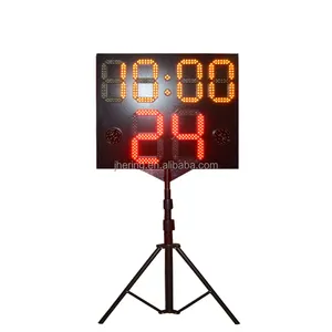 Jhering Jogo Relógio de basquete digital sem fio LED para basquete ao ar livre 24 segundos, novo da China para sinalização e exibição de basquete