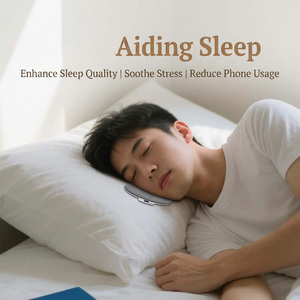 TKT Haut-parleur sans fil sous la coussinette, Disques sonores créatifs, Dispositif audio de <span class=keywords><strong>bruit</strong></span> <span class=keywords><strong>blanc</strong></span> pour le sommeil, Son apaisant pour les dormeurs latéraux, Haut-parleur Bluetooth - Product Image 2