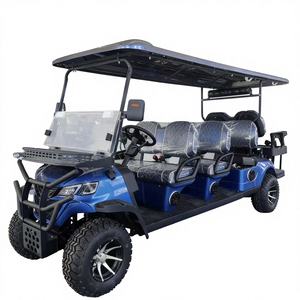 Carrito de Golf Eléctrico de 8 Plazas con Neumáticos Todoterreno y Parachoques Delantero - Product Image 2