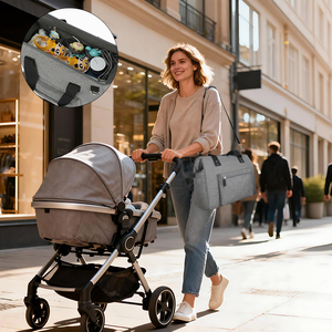 Sac de voyage pour maman, sac à main extérieur pour mère et bébé, sac à couches imperméable pour femme, sac de voyage pour bébé, sac de <span class=keywords><strong>week</strong></span>-<span class=keywords><strong>end</strong></span> pour maman - Product Image 5