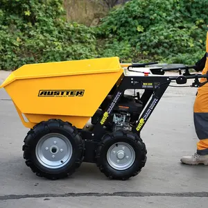 AUSTTER 250kg 6,5 Hp Motor de gasolina 4Wd Farm Mini-Dumper Barrow para transporte agrícola