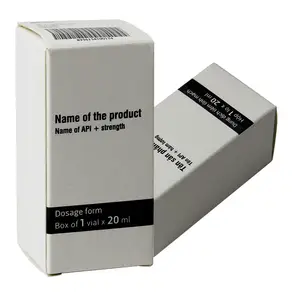 Entrega rápida Descartável Branco Embalagem Farmacêutica Cartão Papelão Caixa De Papelão Barato Personalizado Safty Box Papel Médico Em Estoque