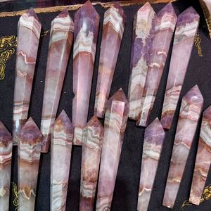 Varita de Ágata Amatista de Primera Calidad al por Mayor, Cristal de Curación Espiritual, Piedra Natural para Decoración del Hogar Única y Regalos Navideños - Product Image 5