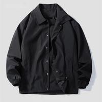Benutzer definiertes Logo Autumn Plain Herren Outdoor Wear Branded Vintage Light Wind breaker Coach Jacke für Herren