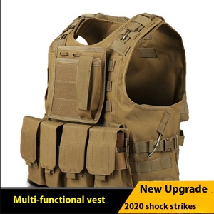 Gilet tactique personnalisé, imperméable, en maille de polyester, gilet d'entraînement de sécurité, fermeture éclair, camouflage, protection sur le terrain - Product Image 2