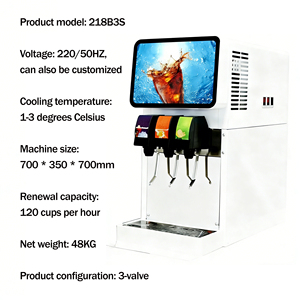 Máquina Dispensadora de Bebidas Profesional de Acero Inoxidable de 48 kg, Dispensador Automático de Bebidas para Restaurantes de Comida Rápida y Cafeterías - Product Image 3