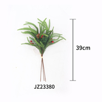 Grosir 39cm buatan Cryptomeria forfortuner pinus jarum bundel rumah halaman dekorasi Natal bunga diawetkan tanaman