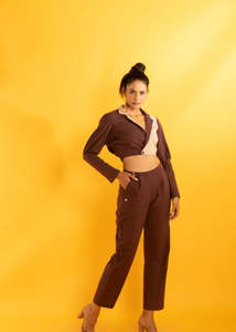 Conjunto de Dos Piezas para Mujer Dusky Dawn, Atuendo Elegante con Diseño Moderno, Ajuste Cómodo, Perfecto para Fiestas - Product Image 5