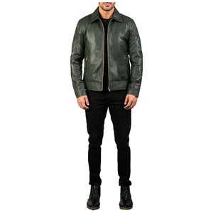 Trex Exports Men's Navy Blue Bomber <b>Jacket</b> Regular Fit Stand Collar Single Button Closure Casual Streetwear Cotton Filled <b>Winter</b> - Product Image 1