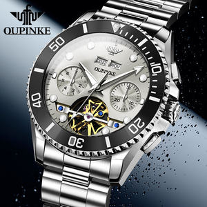 OUPINKE 3229 <span class=keywords><strong>montre</strong></span>-bracelet ronde pour hommes, prix d'usine bon marché, Sport, lumineux, étanche, <span class=keywords><strong>Tourbillon</strong></span>, automatique, mécanique - Product Image 2