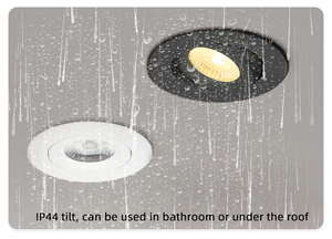 Ip44 có thể điều chỉnh Spotlight nhà ở nhà bếp CCT không thấm nước xuống ánh sáng 8 Wát Dimmable <span class=keywords><strong>COB</strong></span> lõm dẫn ánh sáng Trần dẫn Downlight - Product Image 4