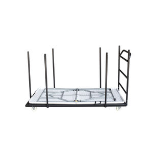 รถเข็นโลหะสำหรับโต๊ะพลาสติกขนาด 180 ซม. (8 ฟุต) พร้อมล้อเบรก - Product Image 1