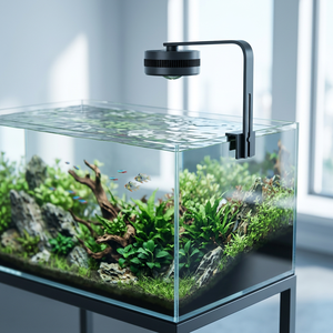 Projecteur LED WRGB à spectre complet pour aquarium, moderne en acier inoxydable, pour aquarium planté, contrôle des algues, observation des poissons, maison, bureau, chambre - Product Image 1