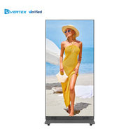 Pantalla LED Portátil Plegable para Interiores GOB P1.25 P1.53 P1.86 con Control WiFi, 960 * 1920 mm